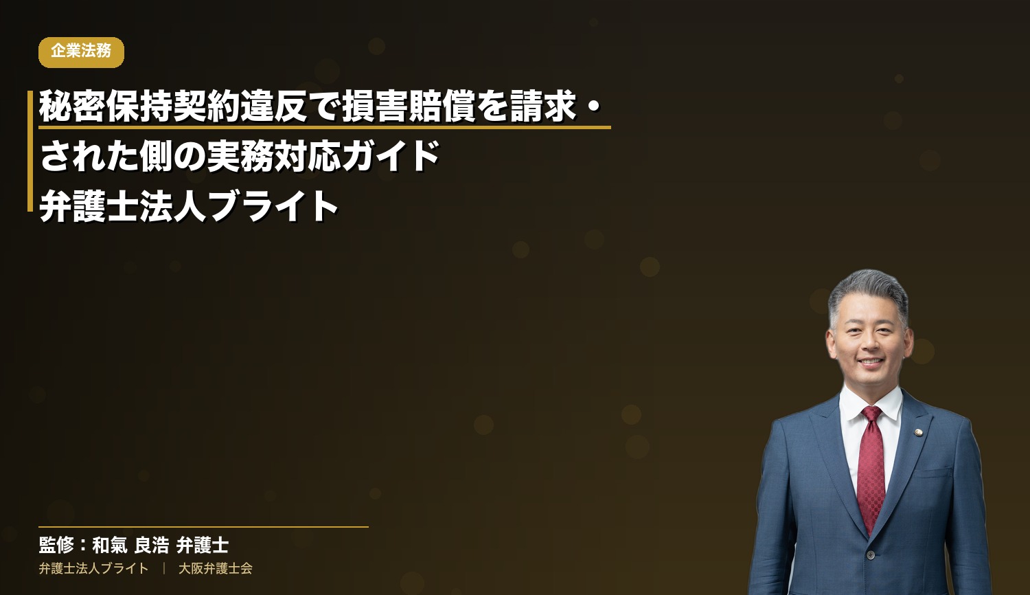 秘密保持契約違反で損害賠償を請求・された側の実務対応ガイド｜弁護士法人ブライト